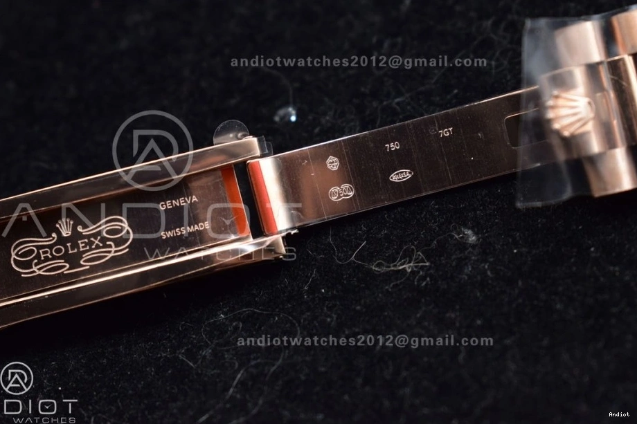 RG DayDate GMF Dial 40 Markers Roman President Green Weighted Steel Tungsten V2 A2836 Bracelet 904L on 1109